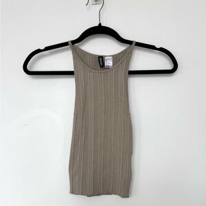H&M Ribbed SageTank Top